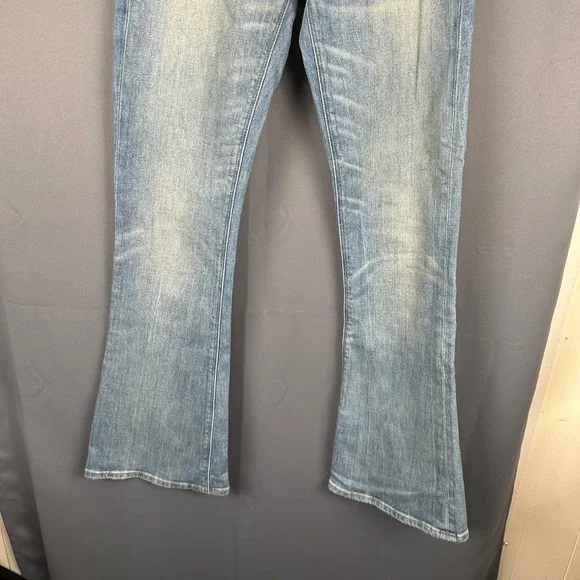Lucky Brand Stella Boot Low Rise Italian Denim Jeans Waterstop Blue 00/24 Ankle - Picture 3 of 11